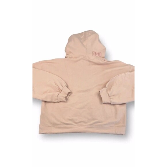 UGG Women’s Abbi Half Moon Zip Hoodie Jacket Peach Pink Size Small Very GUC Hood - Picture 2 of 10